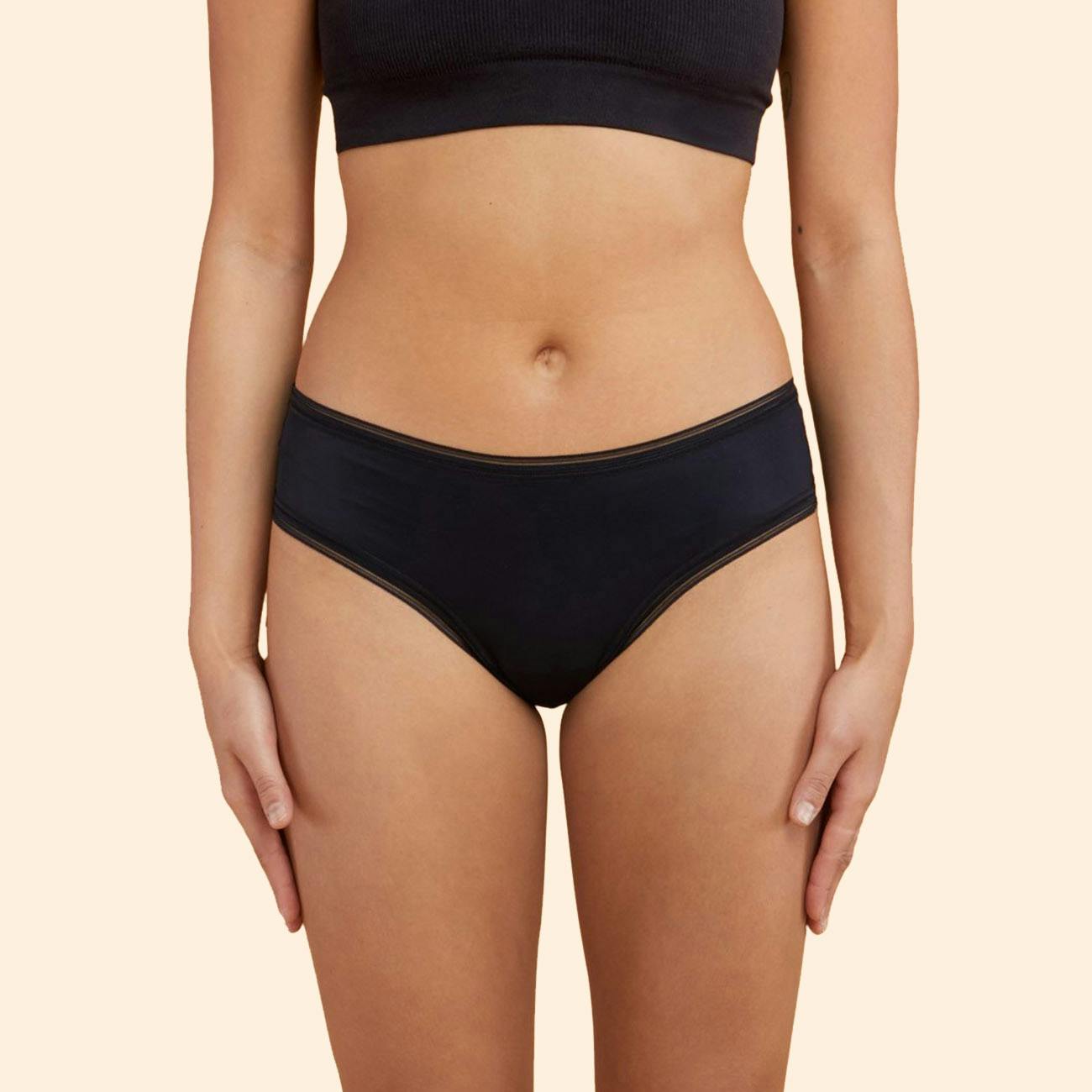 Thinx - Cheeky - Black - Front