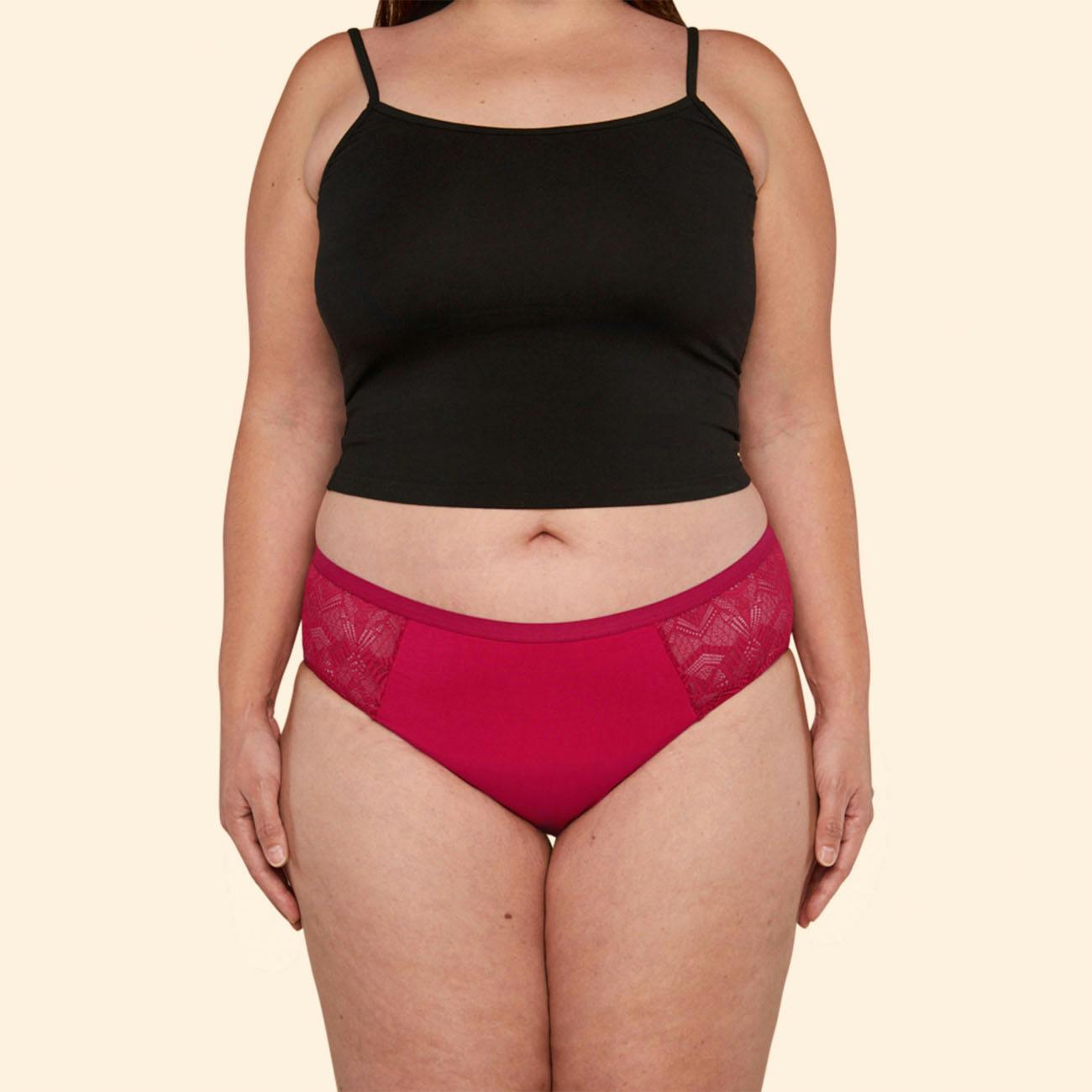 Thinx Lace-Brief Heavy Spicy Front