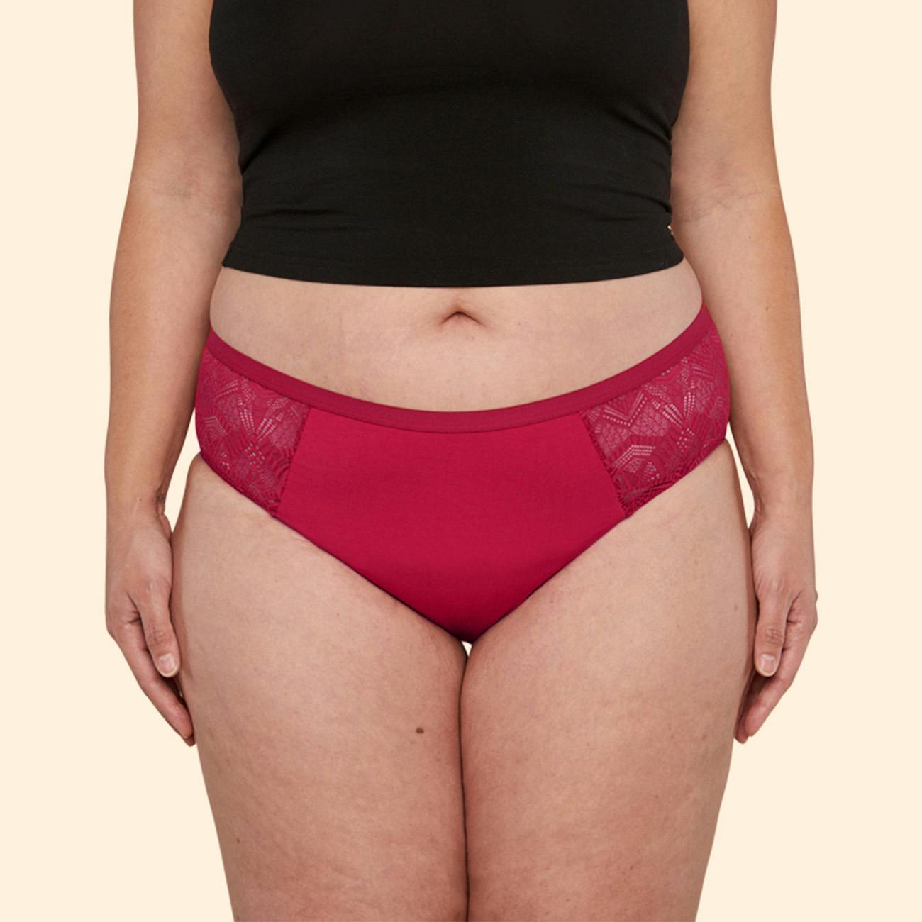 Thinx Modal-Cotton-Lace-Brief Spicy Front