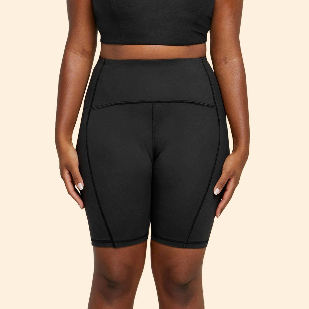 Thinx - Cycle Shorts - Black - Front