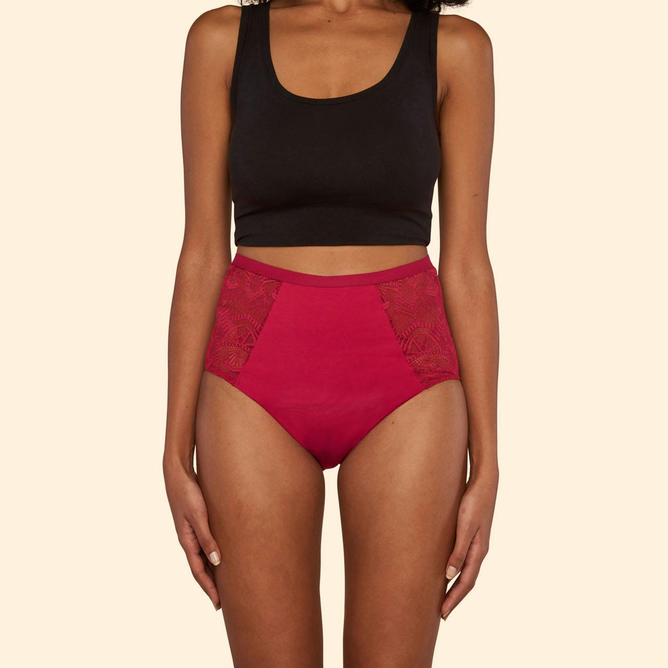 Thinx Lace-HiWaist Heavy Spicy Front