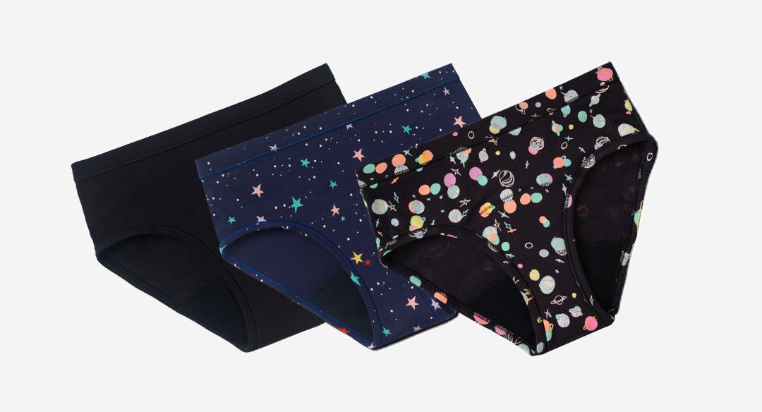 Thinx - Teens 3-Pair-Brief - Kit - Cosmic CollectionFront